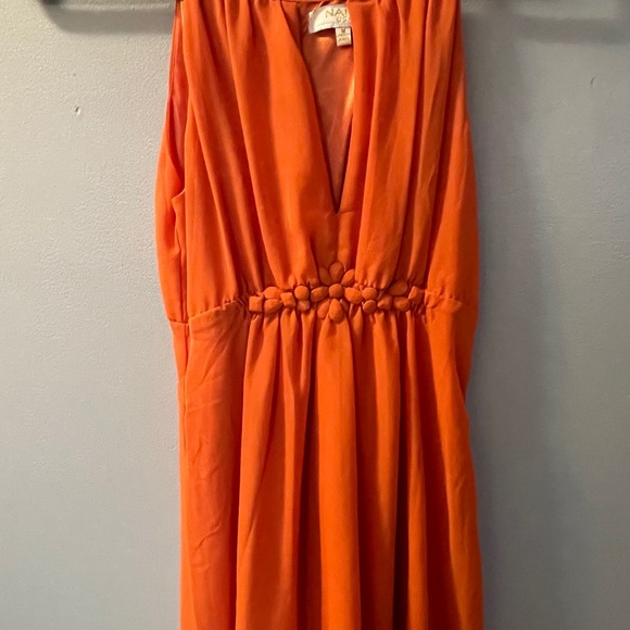 Orange Summer Dress - Picture 3 of 4